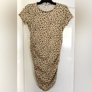 Leopard Print short size L Bodycon Dress sexy from Antista - Beige and Brown